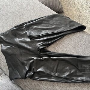 SPANX Shiny Black Leggings